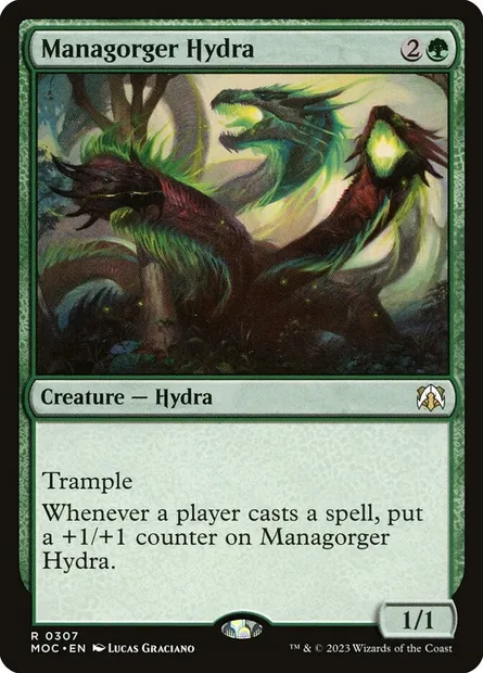 Managorger Hydra, Magic card MOC 307 — March of the Machine Commander set