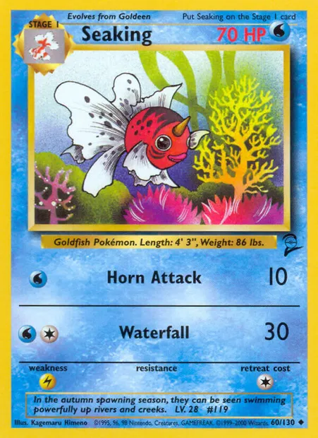 Seaking, Pokémon card B2 60 — Base Set 2 set