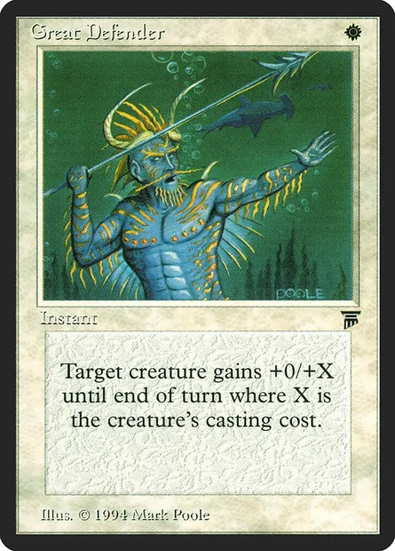 Great Defender, Magic card LEG 16 — Legends set