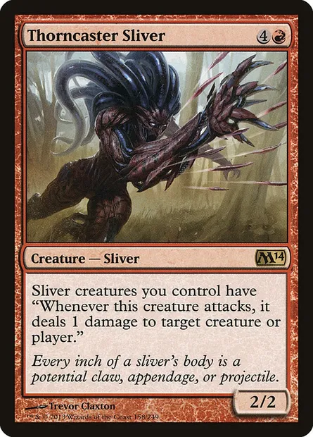 Thorncaster Sliver, Magic card M14 158 — Magic 2014 set