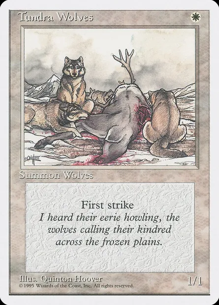 Tundra Wolves, Magic card 4ED 53 — Fourth Edition set