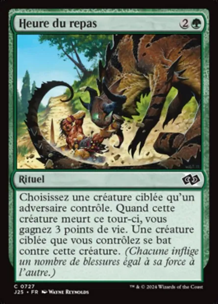 Heure du repas, carte Magic J25 727 — extension Foundations Jumpstart