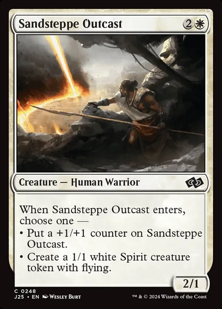 Sandsteppe Outcast, Magic card J25 248 — Foundations Jumpstart set