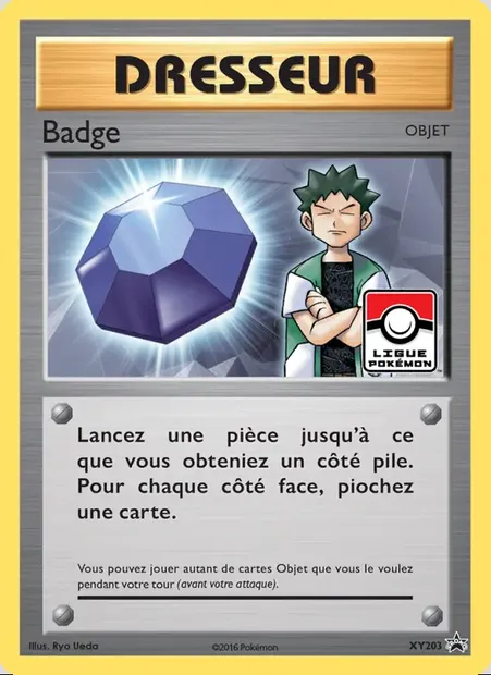 Badge, carte Pokémon XY 203 — extension Promo XY