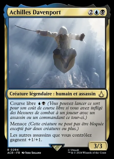 Achilles Davenport, carte Magic ACR 294 — extension Assassin's Creed