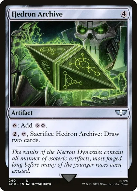 Hedron Archive, Magic card 40K 240 — Warhammer 40,000 Commander set