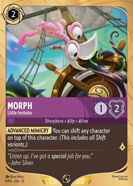 Morph - Little Imitator, Disney Lorcana card P4-009 — P4 set
