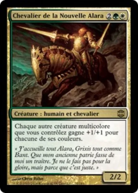 Chevalier de la Nouvelle Alara, carte Magic ARB 70 — extension La Renaissance d'Alara