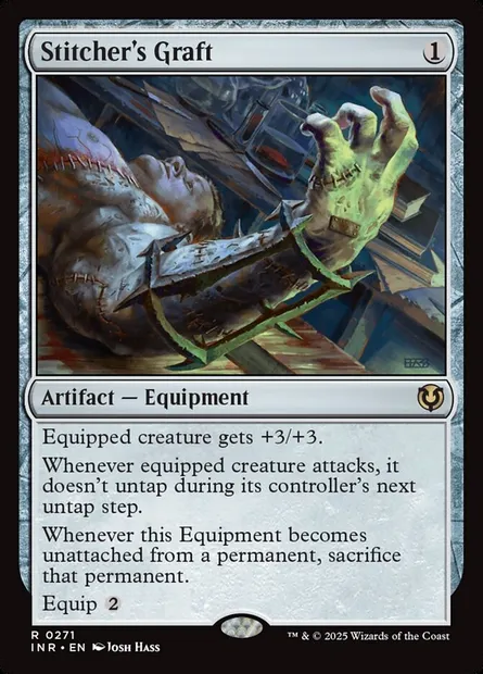 Stitcher's Graft, Magic card INR 271 — Innistrad Remastered set