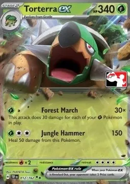 Torterra ex, Pokémon card PPS 012 — Play! Pokémon Prize Pack Series set