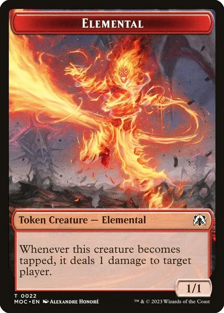 Elemental, carte Magic TMOC 22 — extension March of the Machine Commander Tokens