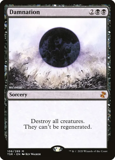 Damnation, Magic card TSR 106 — Time Spiral Remastered set