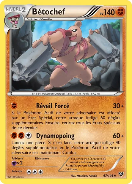 Bétochef, carte Pokémon XY 67 — extension XY