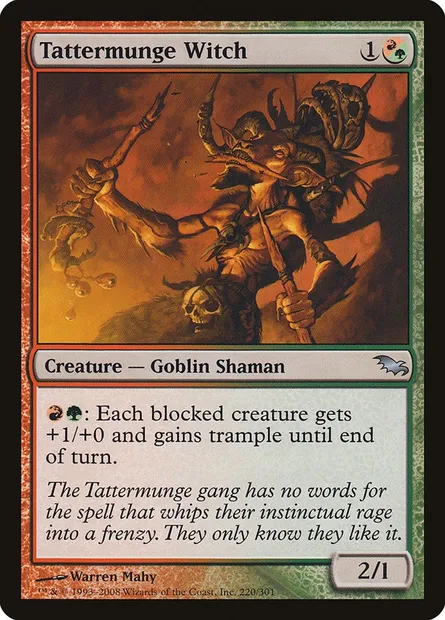 Tattermunge Witch, Magic card SHM 220 — Shadowmoor set