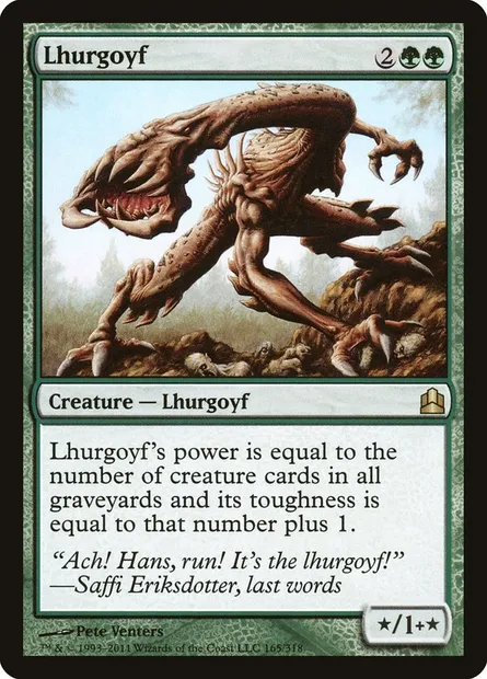 Lhurgoyf, Magic card CMD 165 — Commander 2011 set
