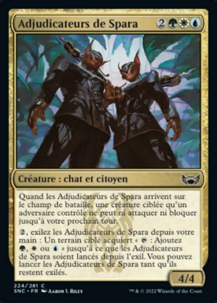 Adjudicateurs de Spara, carte Magic SNC 224 — extension Les rues de la Nouvelle-Capenna