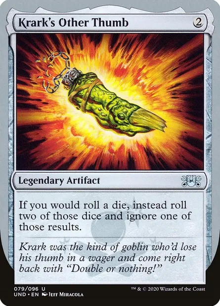 Krark's Other Thumb, carte Magic UND 79 — extension Unsanctioned