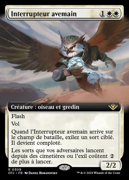 Interrupteur avemain, carte Magic OTJ 309 — extension Outlaws of Thunder Junction