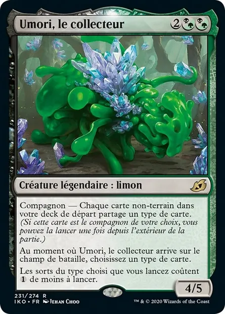 Umori, le collecteur, carte Magic IKO 231 — extension Ikoria: Lair of Behemoths