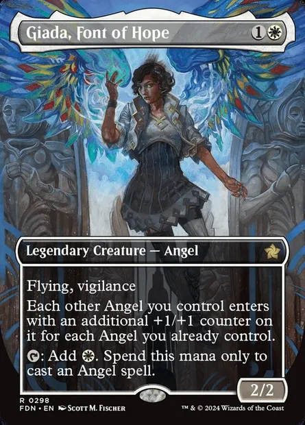 Giada, Font of Hope, Magic card FDN 298 — Foundations set