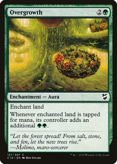 Overgrowth, Magic card C18 157 — Commander 2018 set