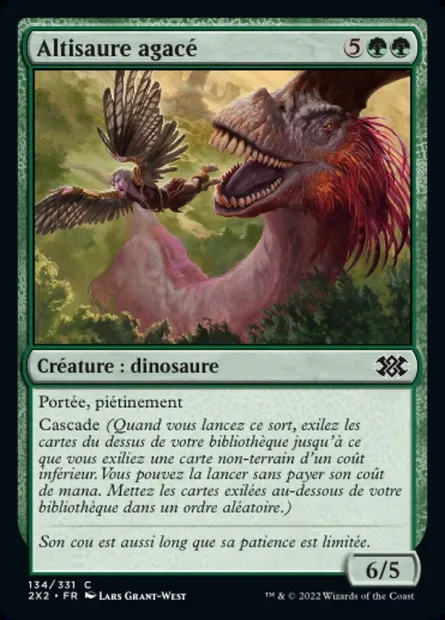 Altisaure agacé, carte Magic 2X2 134 — extension Double Masters 2022