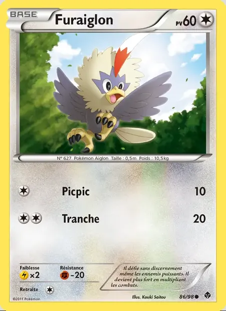 Furaiglon, carte Pokémon EPO 86 — extension Pouvoirs Émergents