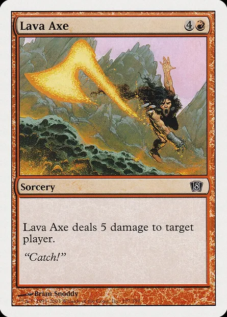 Lava Axe, Magic card 8ED 197 — Eighth Edition set