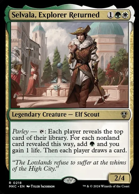 Selvala, Explorer Returned, Magic card MKC 218 — Murders at Karlov Manor Commander set