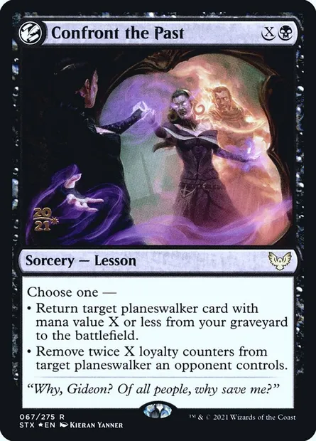 Confront the Past, Magic card PSTX 67s — Strixhaven: School of Mages Promos set