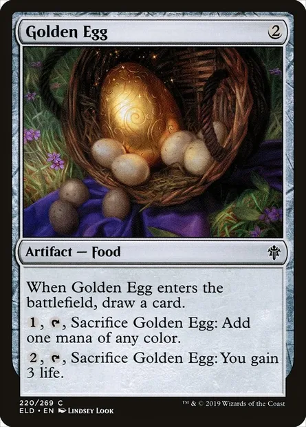 Golden Egg, Magic card ELD 220 — Throne of Eldraine set