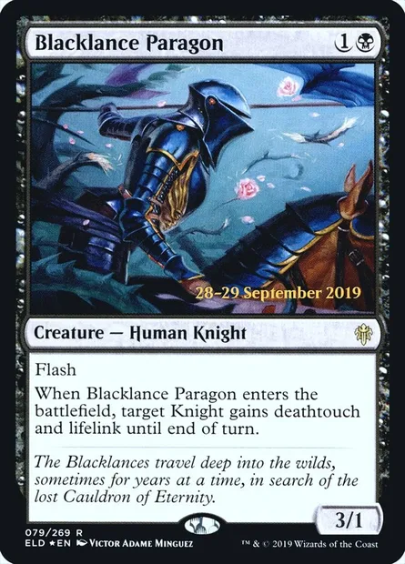 Blacklance Paragon, Magic card PELD 79s — Throne of Eldraine Promos set