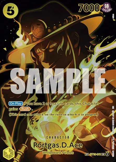 Portgas D. Ace, carte One Piece ST13-011 — extension The Three Brothers