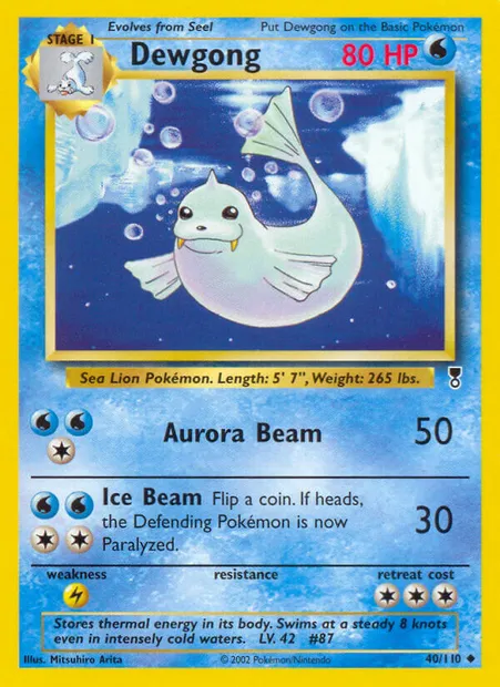 Lamantine, carte Pokémon LC 40 — extension Legendary Collection