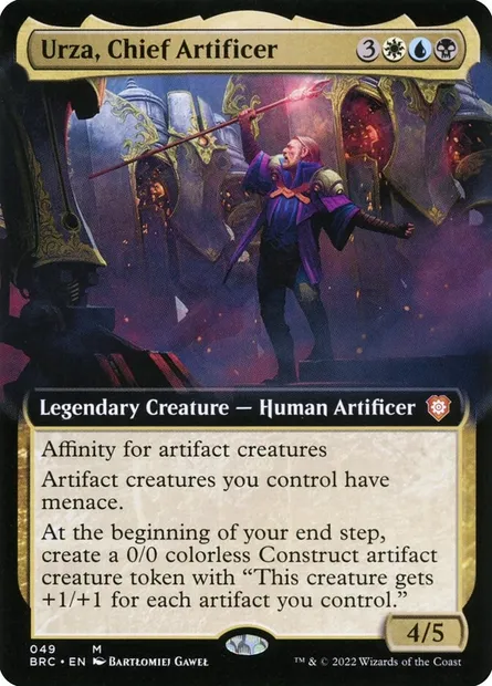 Urza, chef artificier, carte Magic BRC 49 — extension The Brothers' War Commander