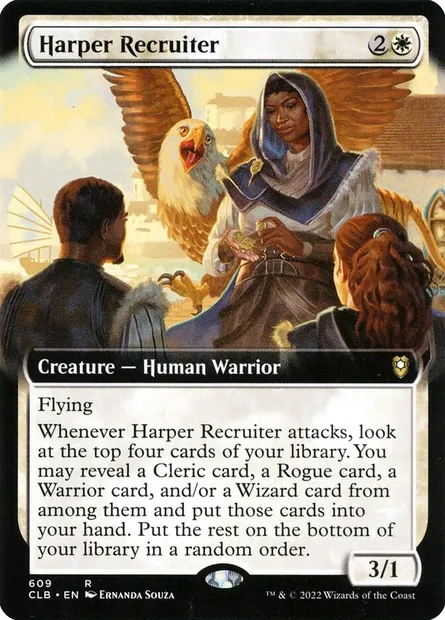 Harper Recruiter, Magic card CLB 609 — Commander Legends: Battle for Baldur's Gate set