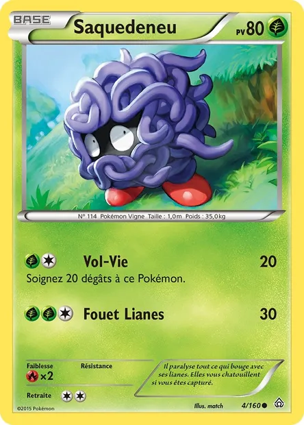 Saquedeneu, carte Pokémon PRC 4 — extension Primo-Choc