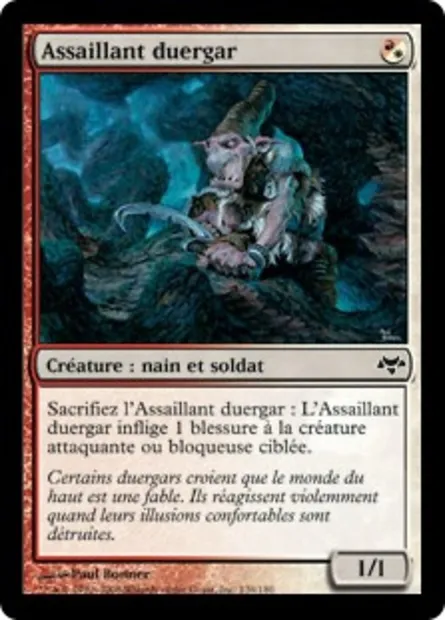 Assaillant duergar, carte Magic EVE 136 — extension Coucheciel