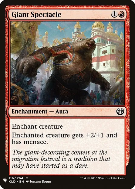 Spectacle géant, carte Magic PLST KLD-116 — extension The List