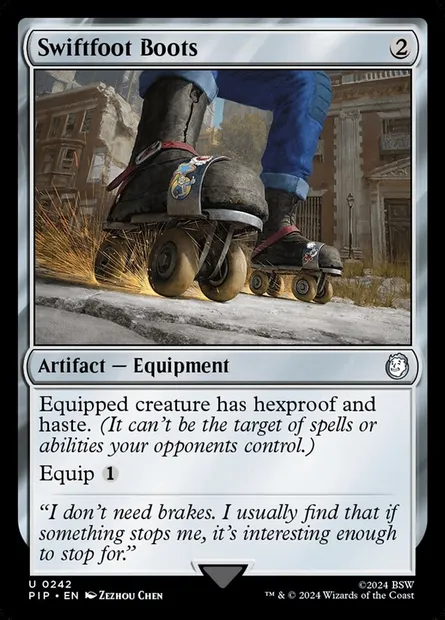 Swiftfoot Boots, Magic card PIP 242 — Fallout set