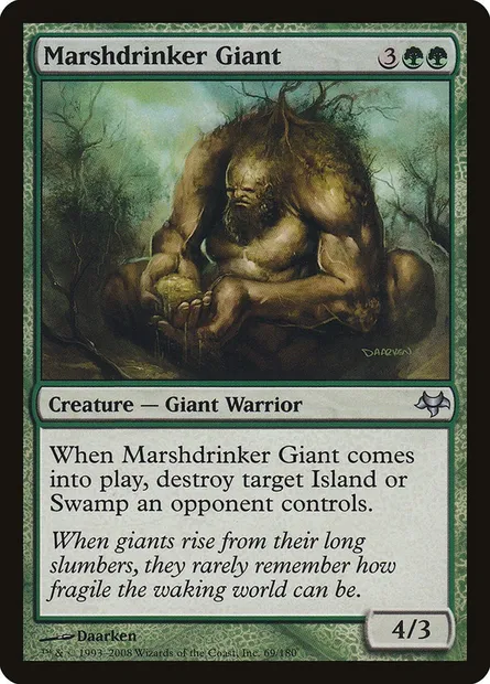 Marshdrinker Giant, Magic card EVE 69 — Eventide set
