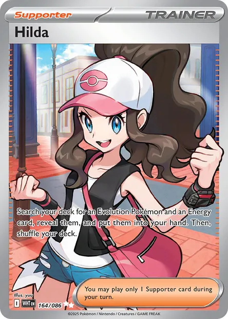 Hilda, Pokémon card WHT 164 — White Flare set