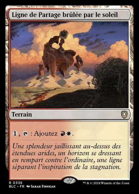 Ligne de Partage brûlée par le soleil, carte Magic BLC 336 — extension Bloomburrow Commander