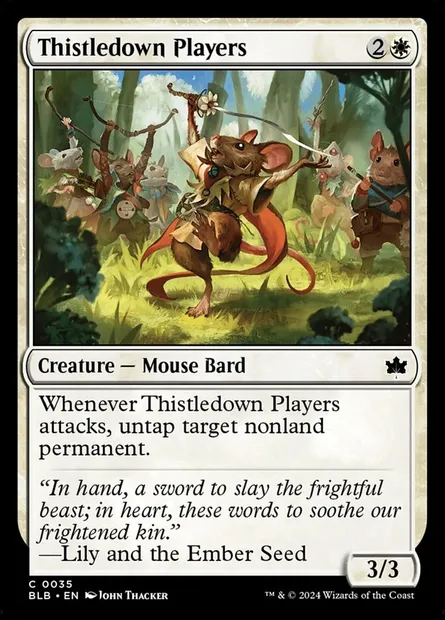 Thistledown Players, Magic card BLB 35 — Bloomburrow set