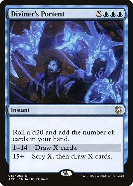 Diviner's Portent, Magic card AFC 15 — Forgotten Realms Commander set