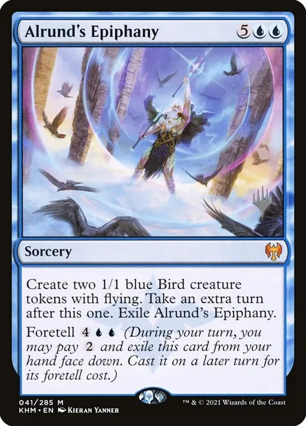 Alrund's Epiphany, Magic card PKHM 41p — Kaldheim Promos set