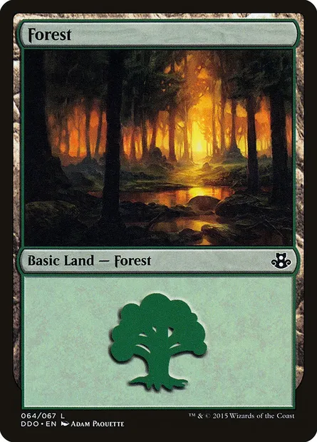 Forest, Magic card DDO 64 — Duel Decks: Elspeth vs. Kiora set