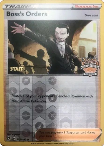 Boss's Orders - Giovanni, Pokémon card LGP 154-2 — League Promos set
