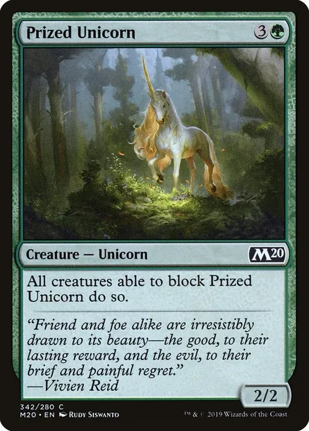 Prized Unicorn, Magic card M20 342 — Core Set 2020 set
