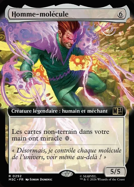 Homme-molécule, carte Magic MSC 292 — extension Marvel Super Heroes Commander